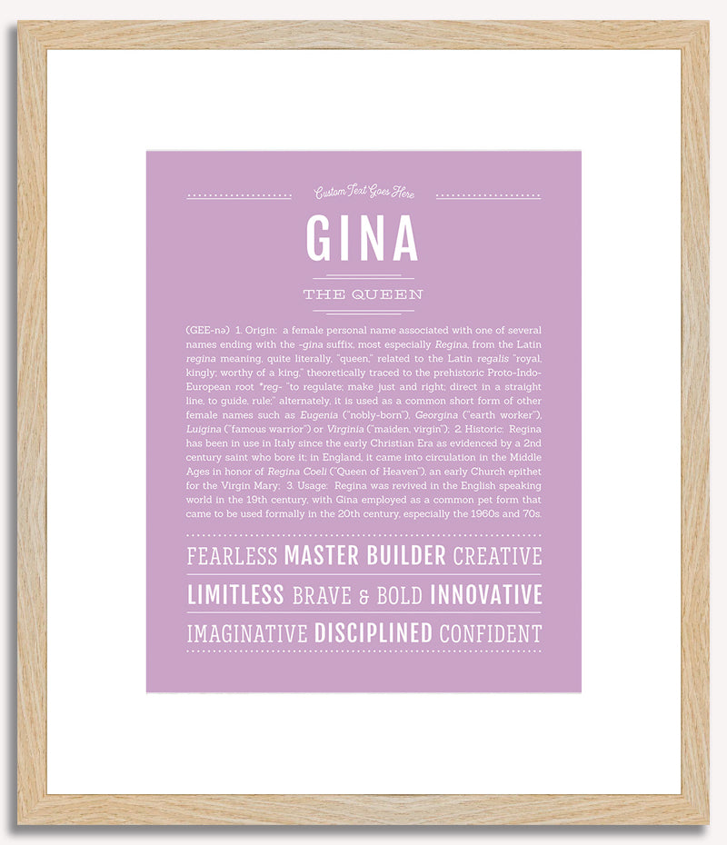 Gina | Name Art Print