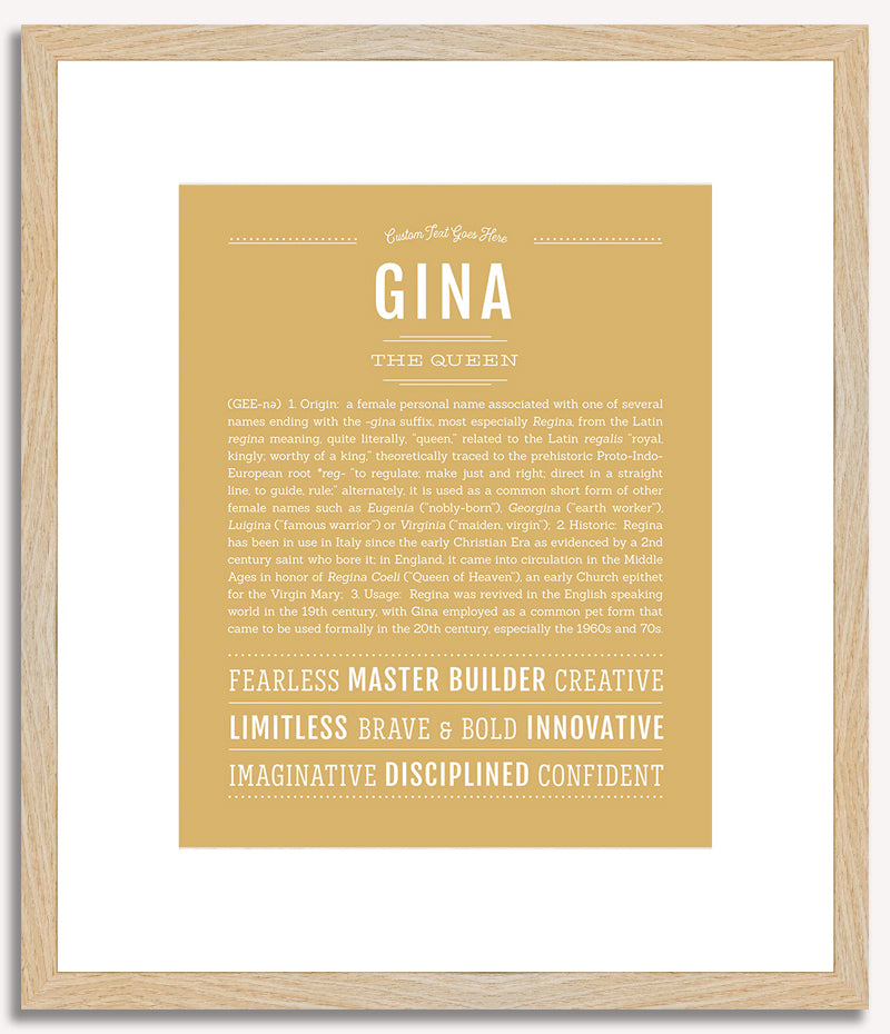 Gina | Name Art Print