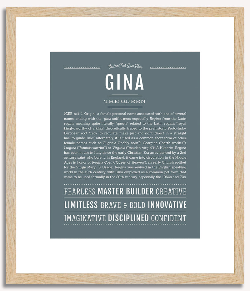 Gina | Name Art Print