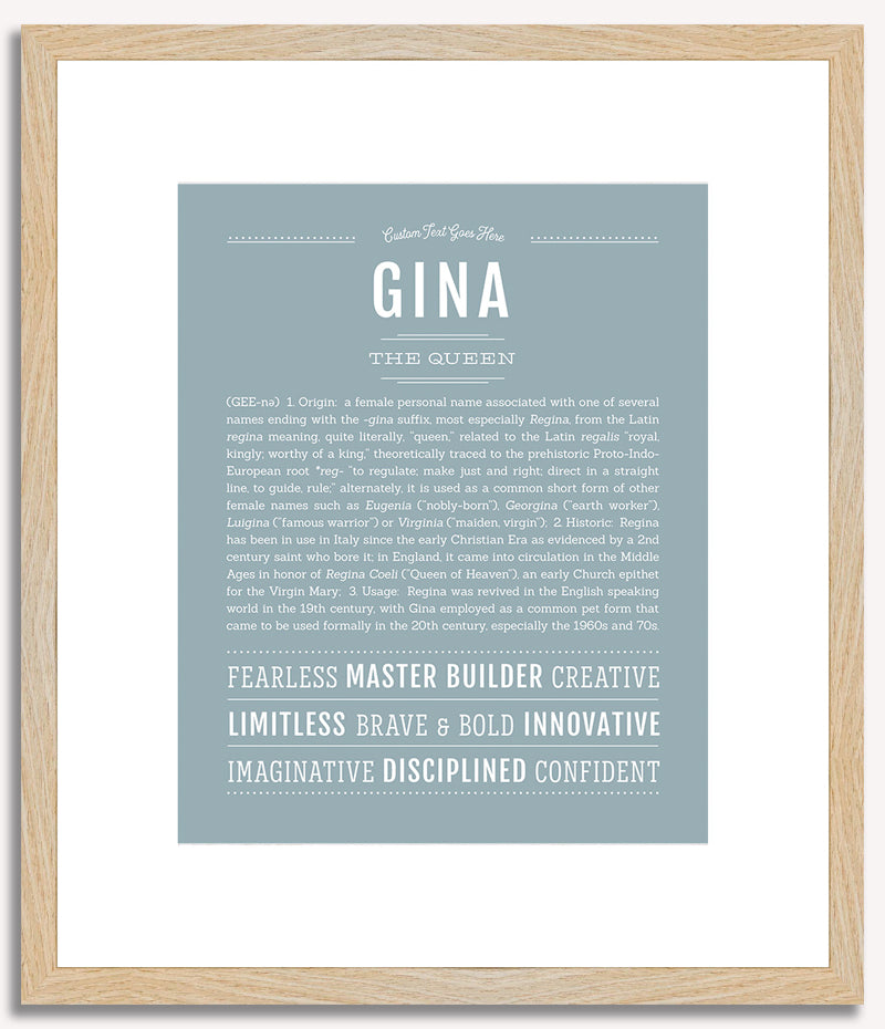 Gina | Name Art Print