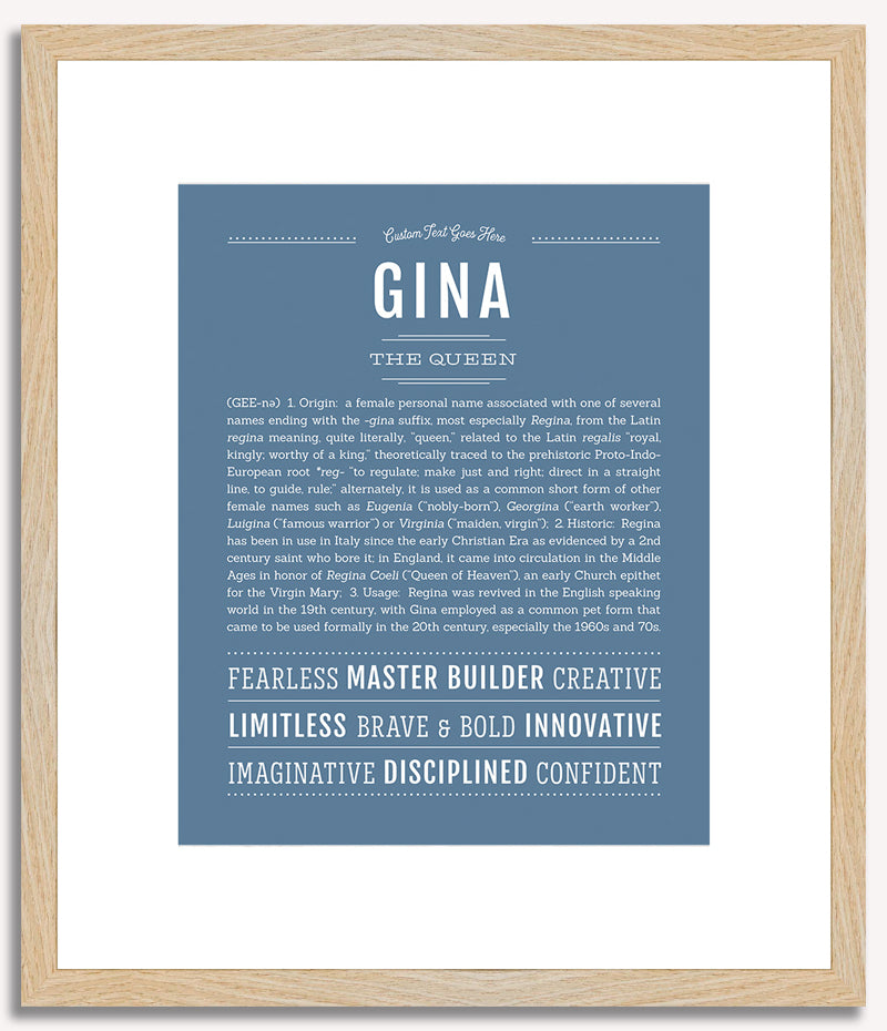 Gina | Name Art Print