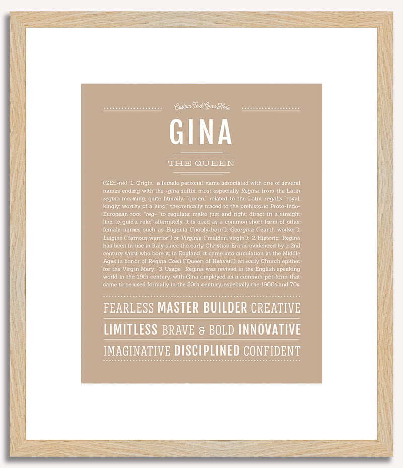 Gina | Name Art Print