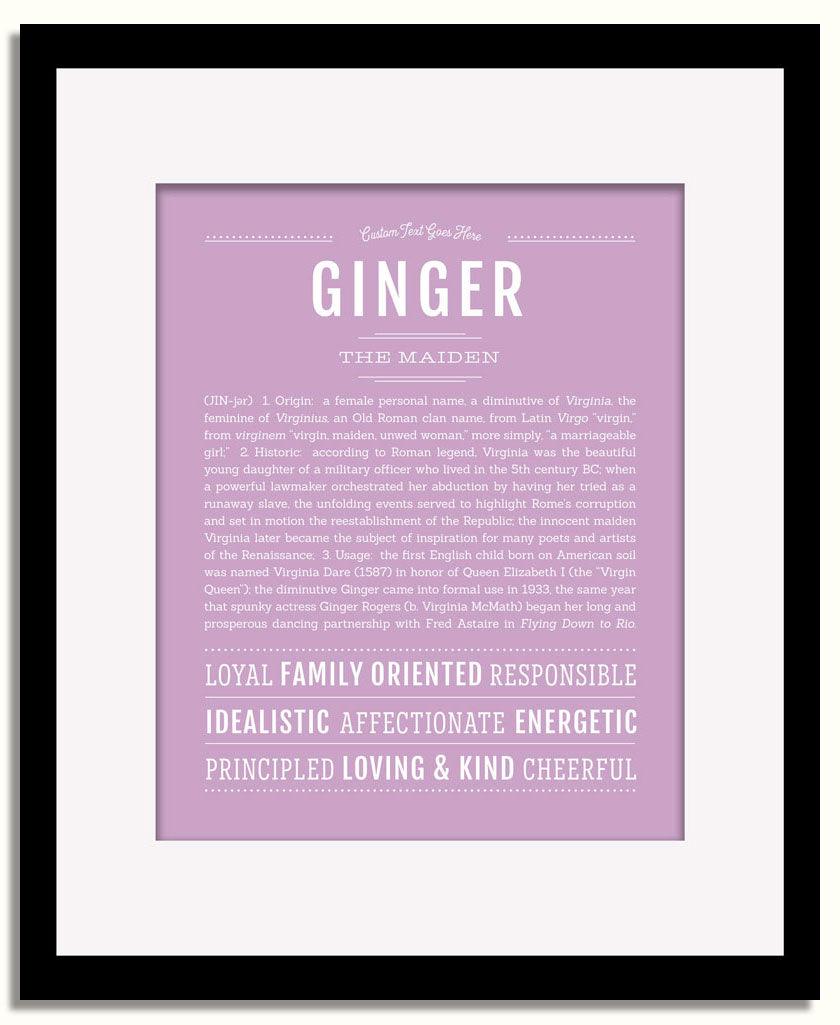 Frame Options | Lilac | Black Frame, Matted