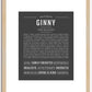 Ginny | Name Art Print