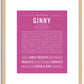 Ginny | Name Art Print