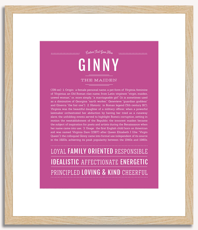 Ginny | Name Art Print