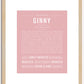 Ginny | Name Art Print