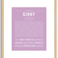 Ginny | Name Art Print