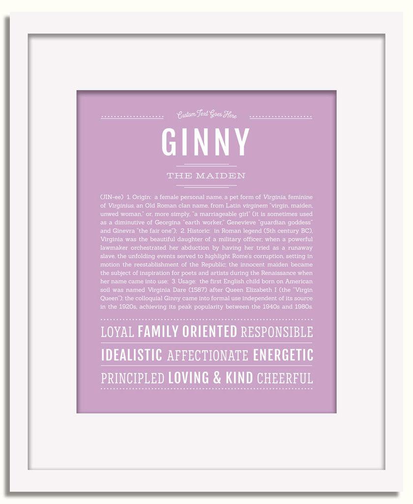 Frame Options | Lilac | White Frame, Matted