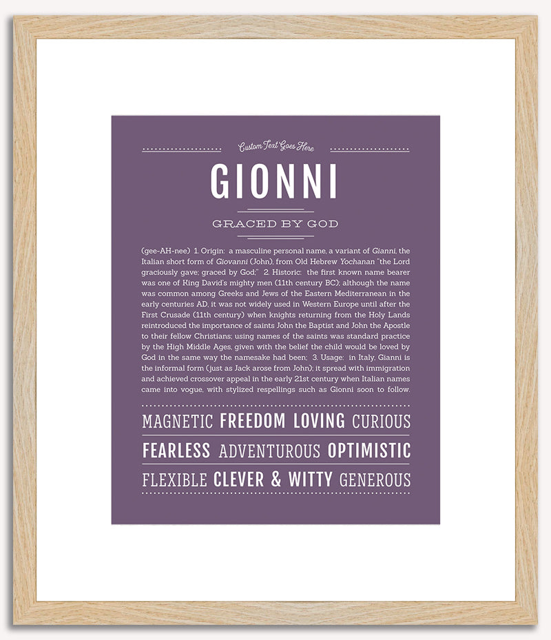 Gionni | Name Art Print