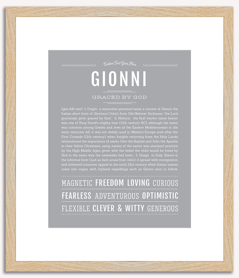 Gionni | Name Art Print