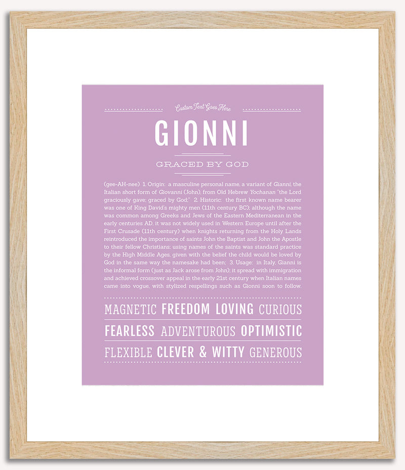 Gionni | Name Art Print