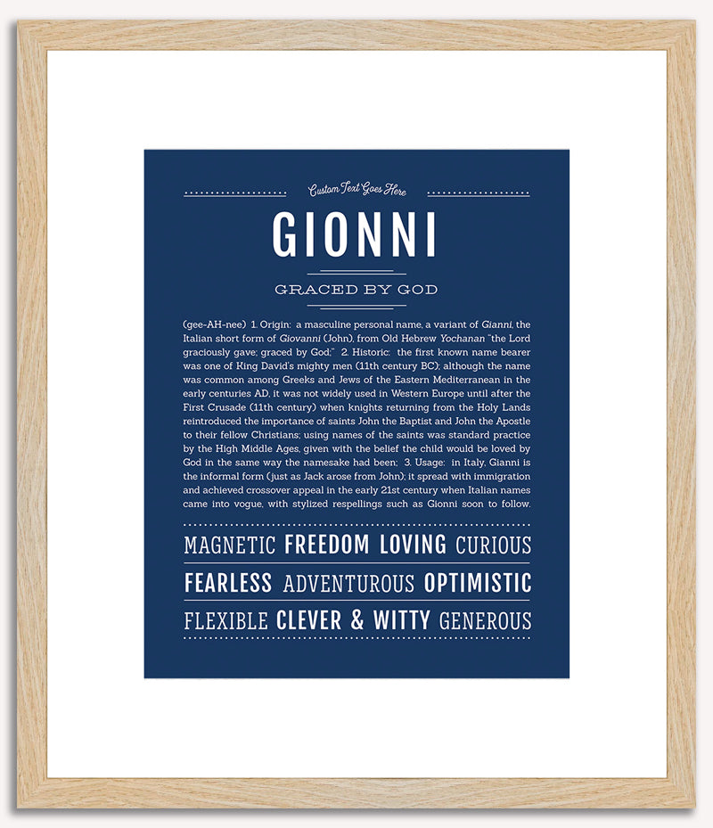 Gionni | Name Art Print