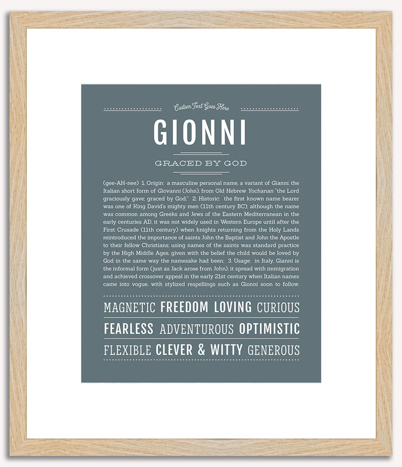 Gionni | Name Art Print