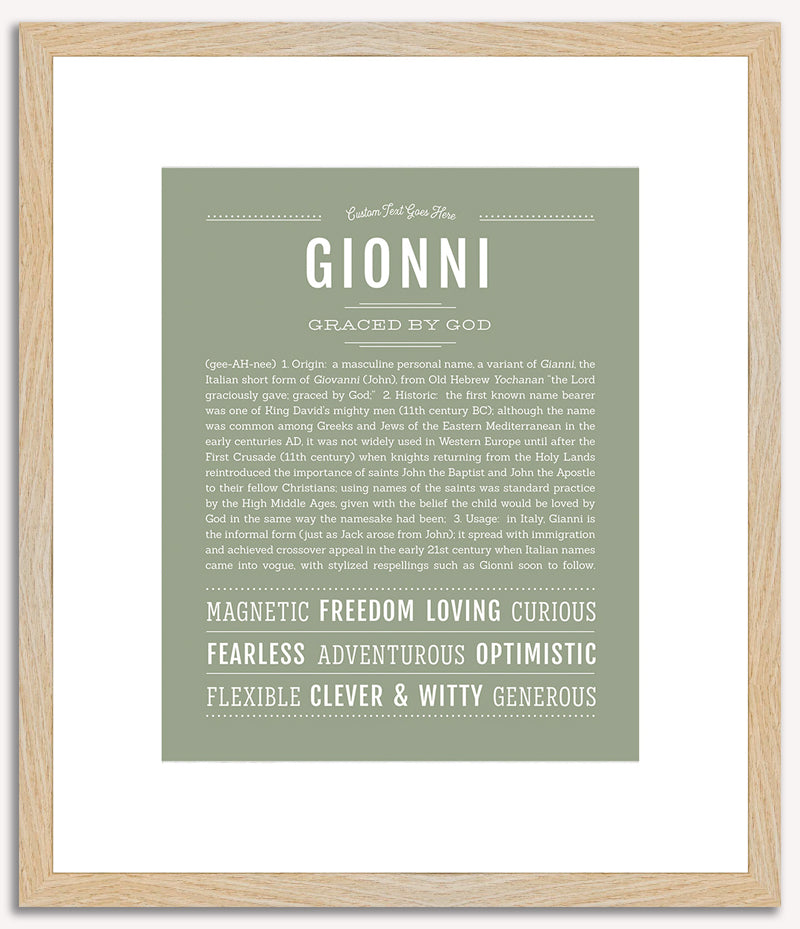 Gionni | Name Art Print