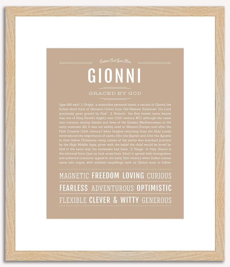 Gionni | Name Art Print