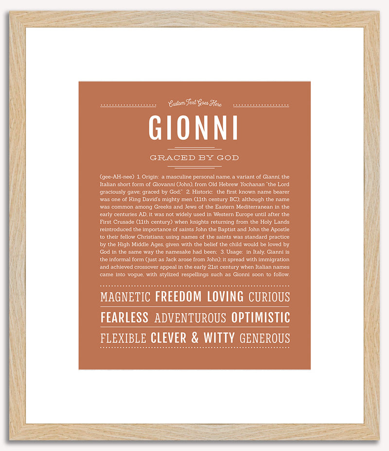 Gionni | Name Art Print