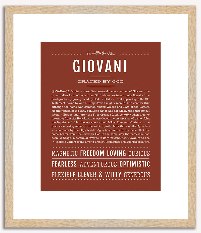 Giovani | Name Art Print