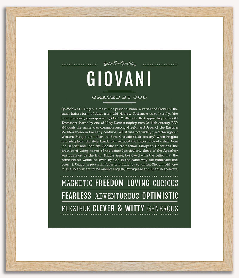 Giovani | Name Art Print