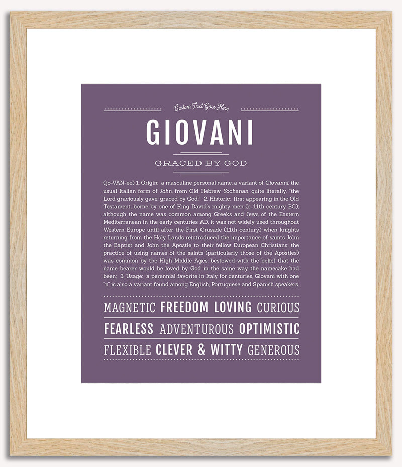 Giovani | Name Art Print