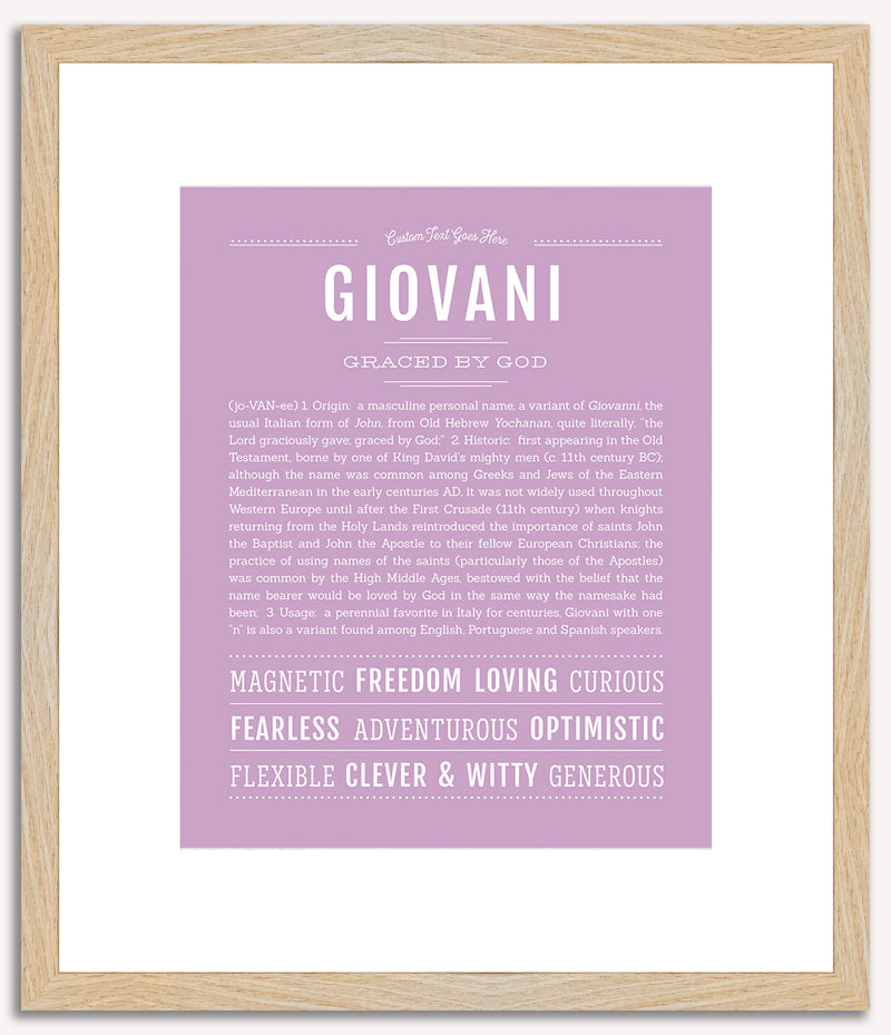 Giovani | Name Art Print