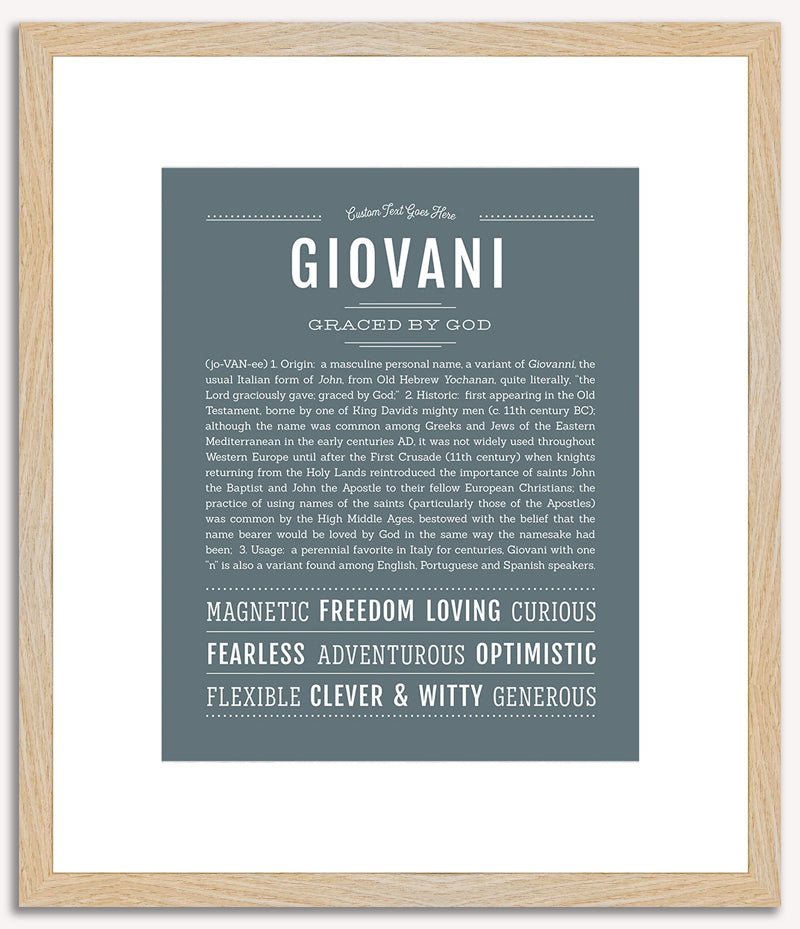 Giovani | Name Art Print