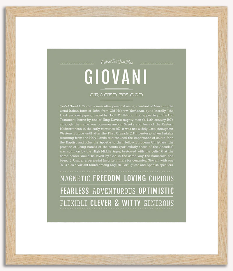 Giovani | Name Art Print