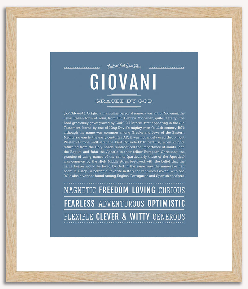 Giovani | Name Art Print