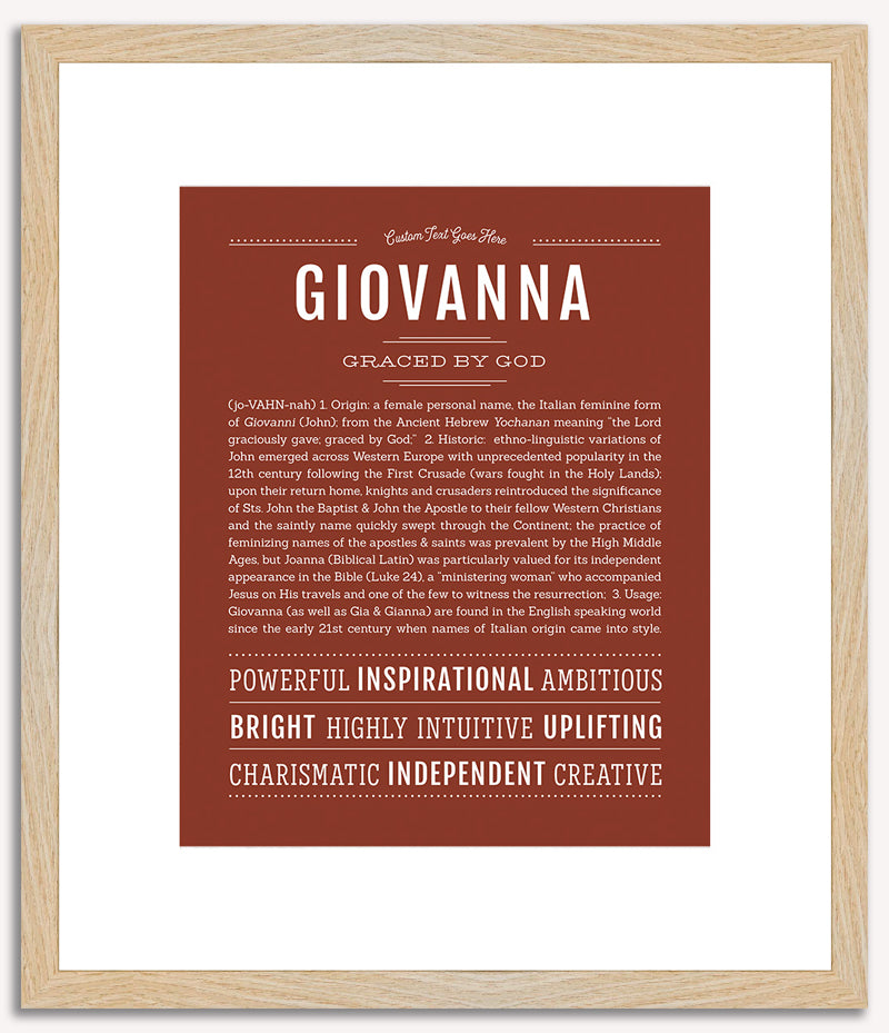 Giovanna | Name Art Print