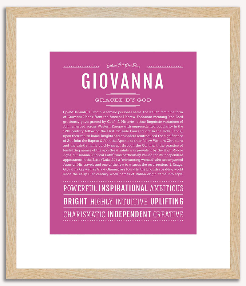 Giovanna | Name Art Print