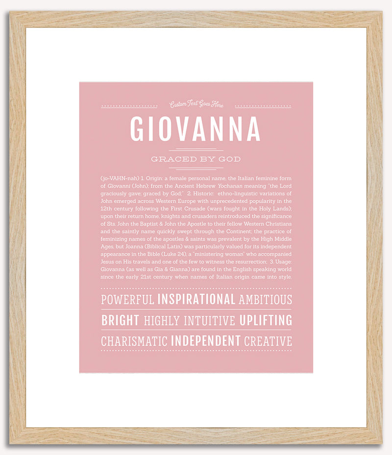 Giovanna | Name Art Print