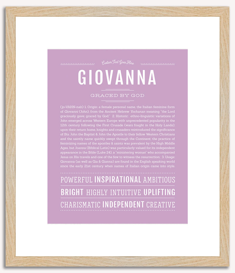 Giovanna | Name Art Print