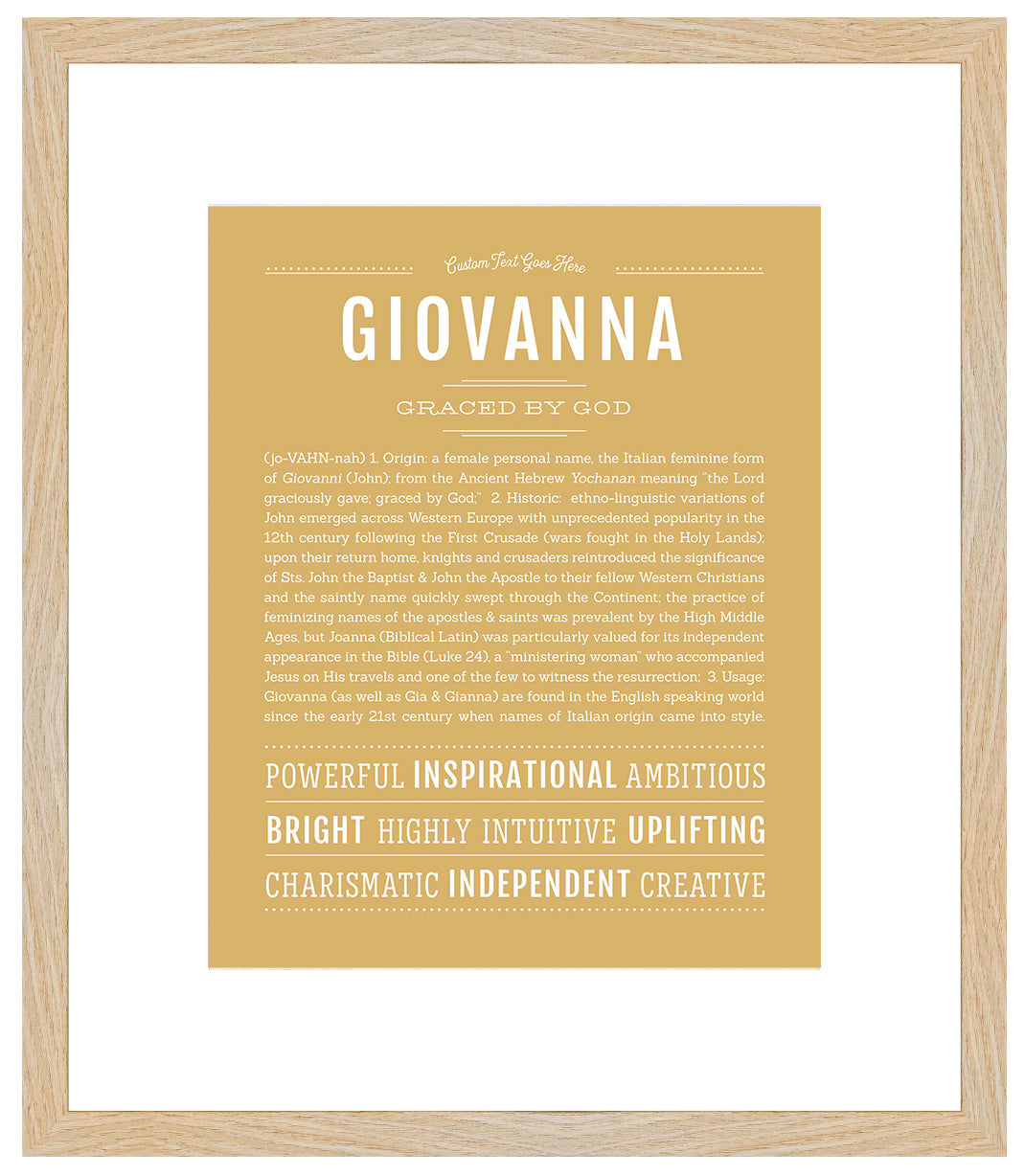 Giovanna | Name Art Print