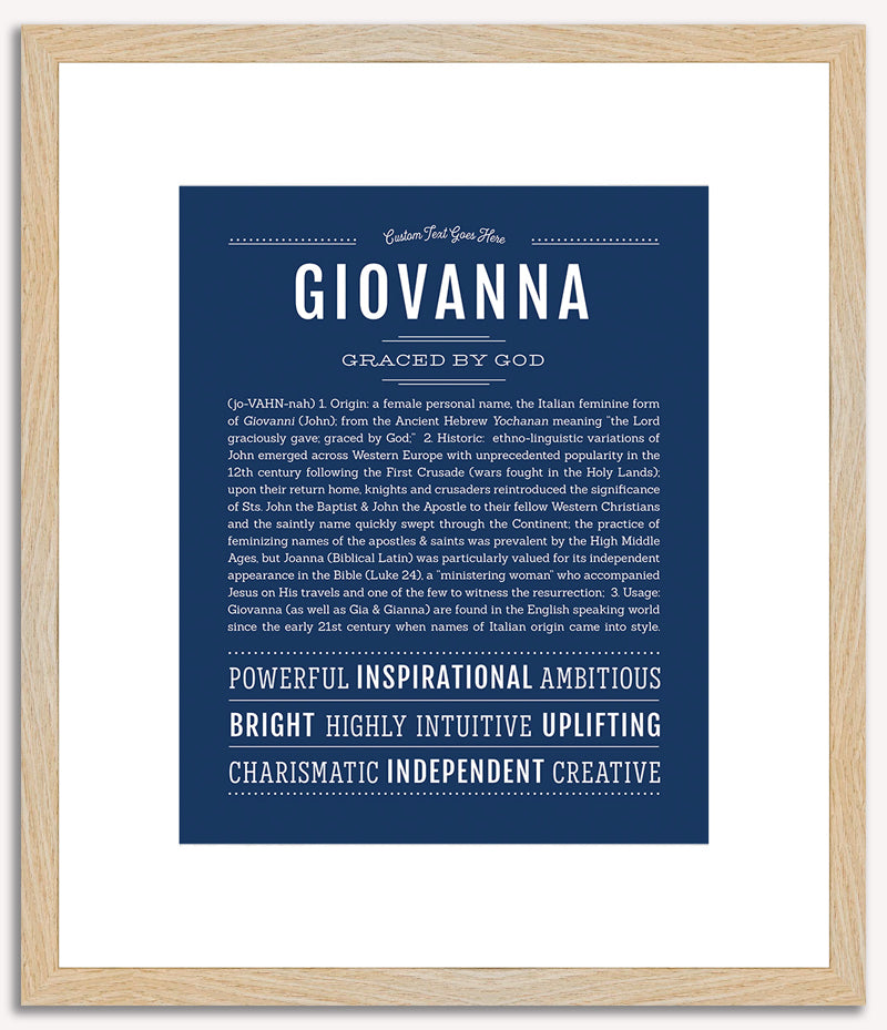 Giovanna | Name Art Print