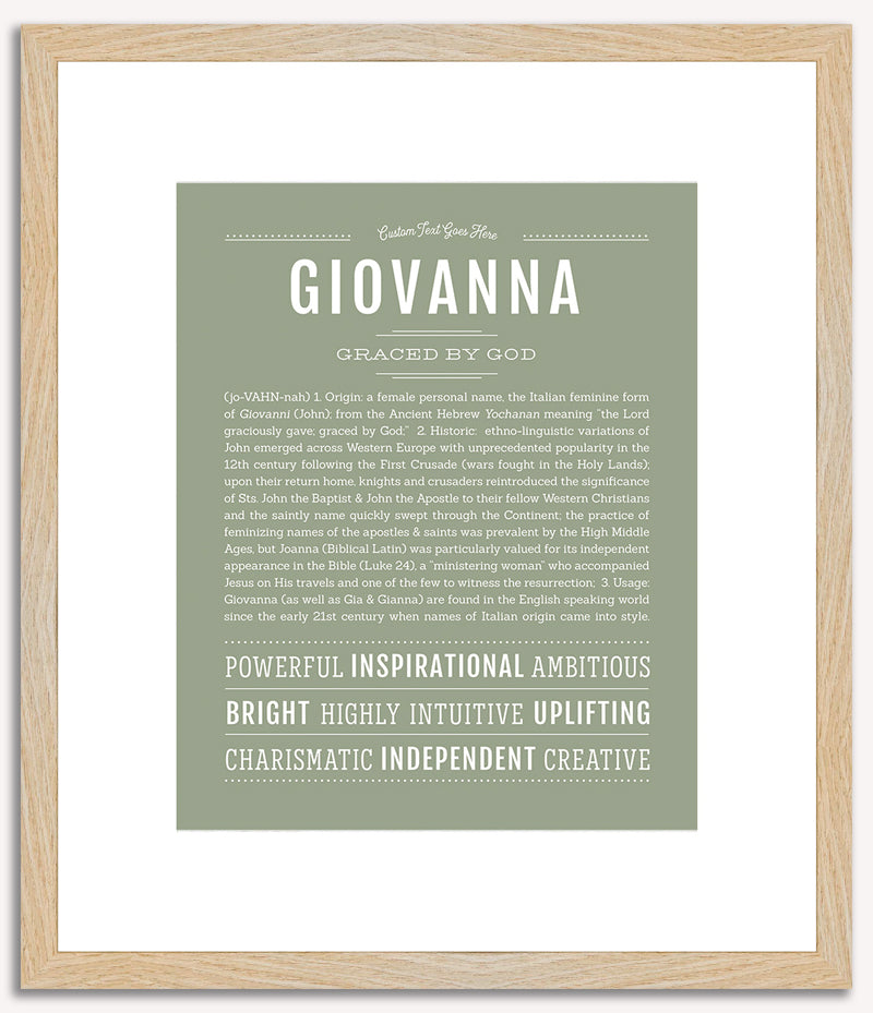 Giovanna | Name Art Print