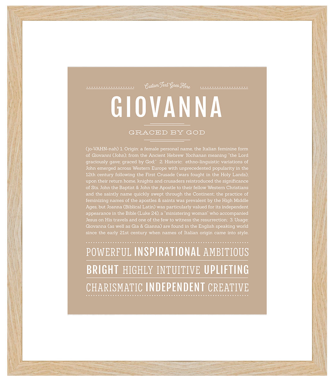 Giovanna | Name Art Print