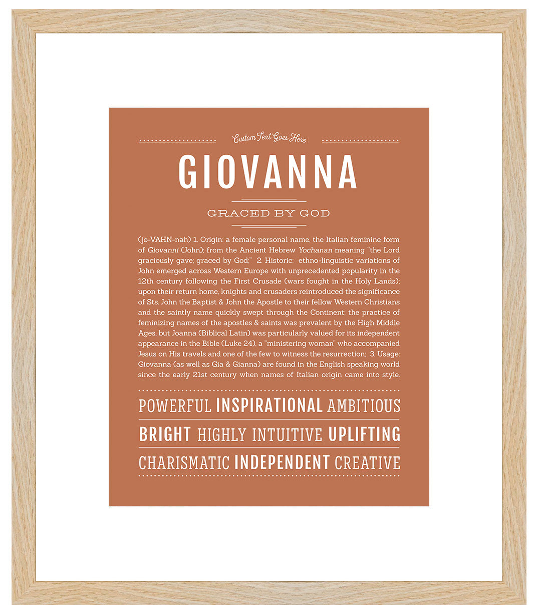 Giovanna | Name Art Print