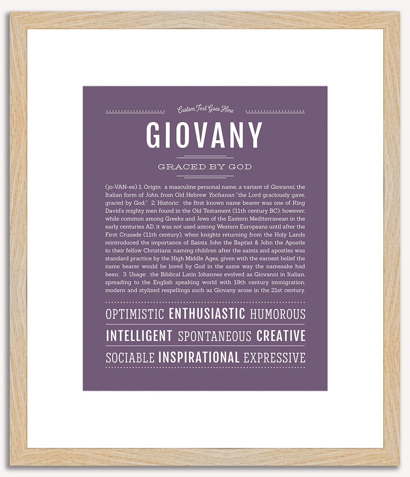 Giovany | Name Art Print