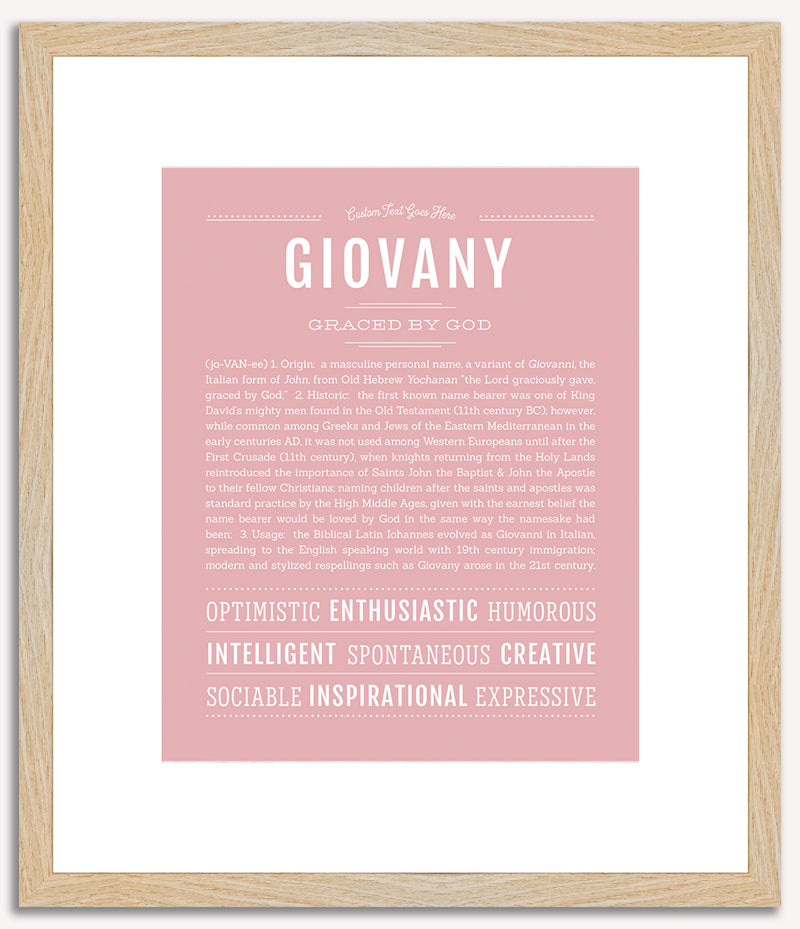 Giovany | Name Art Print