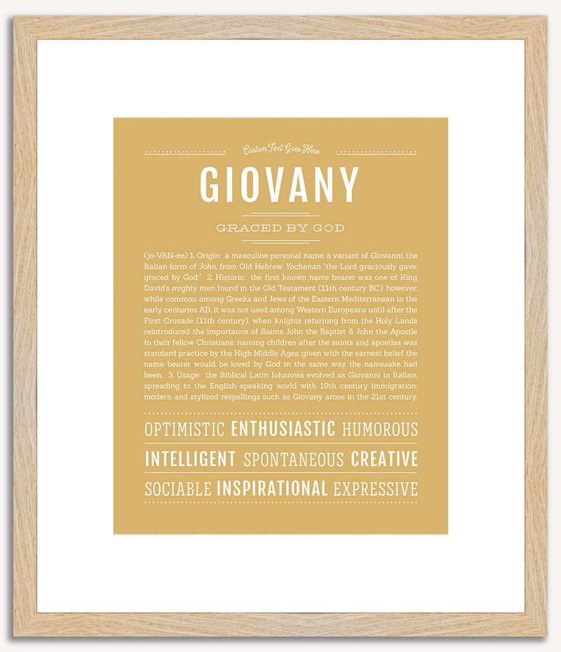 Giovany | Name Art Print