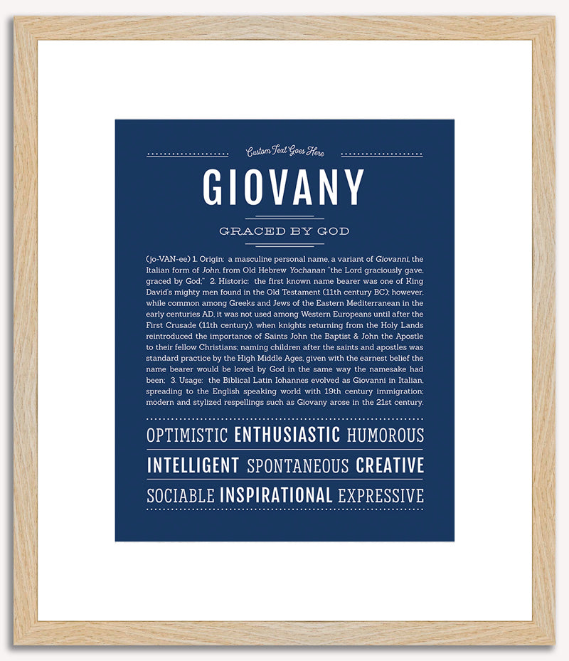 Giovany | Name Art Print