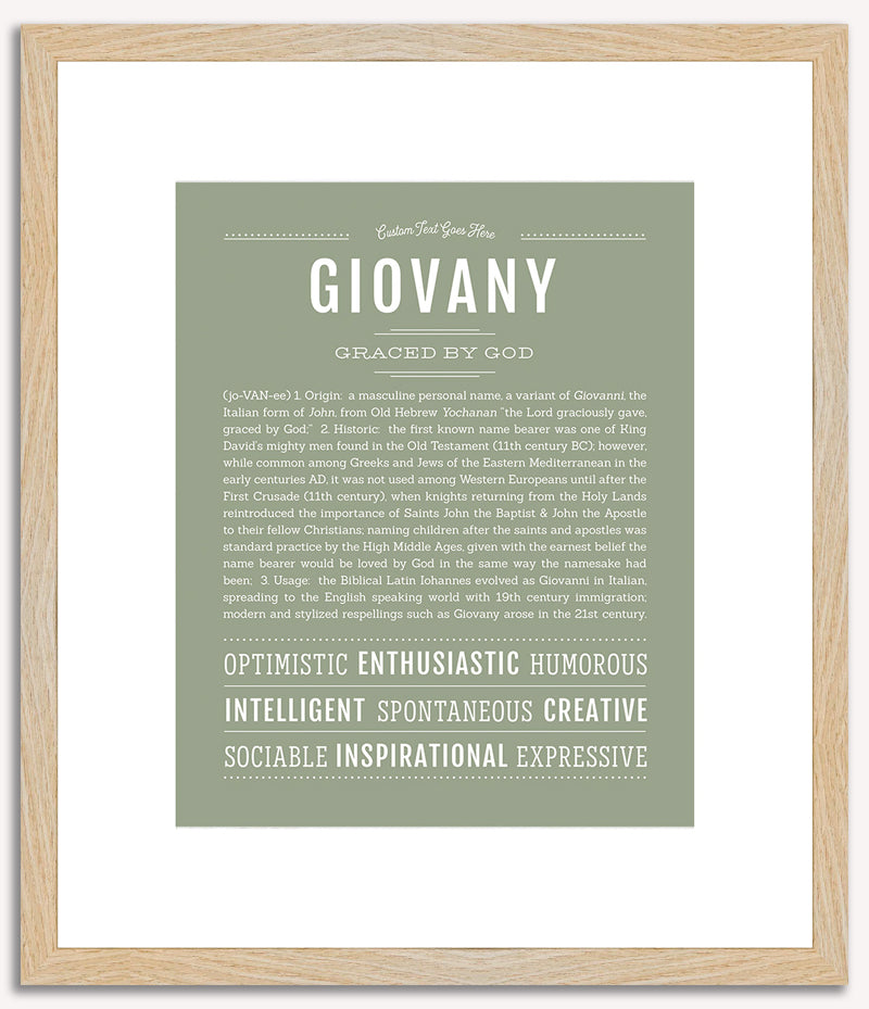 Giovany | Name Art Print