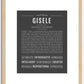 Gisele | Name Art Print