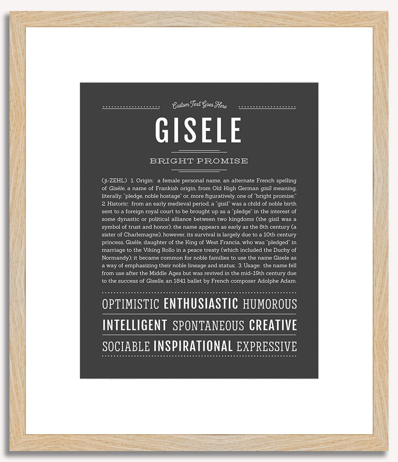 Gisele | Name Art Print