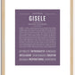 Gisele | Name Art Print