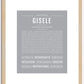 Gisele | Name Art Print