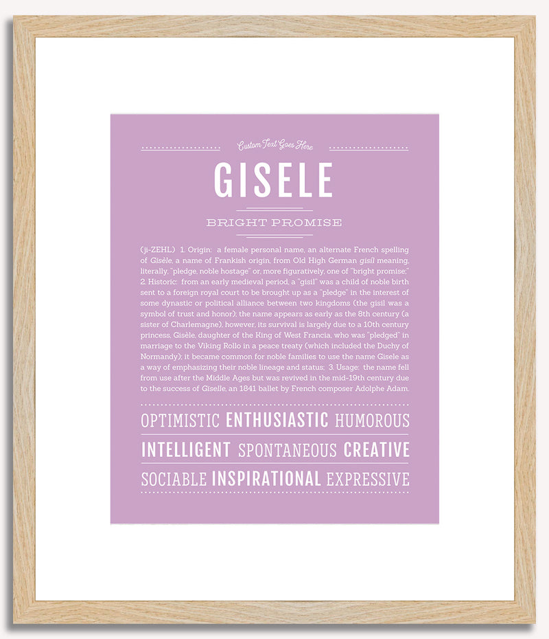 Gisele | Name Art Print