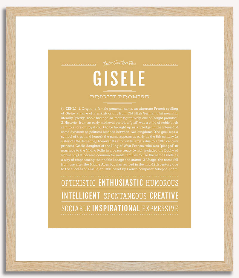 Gisele | Name Art Print