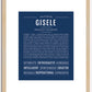 Gisele | Name Art Print