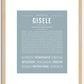 Gisele | Name Art Print